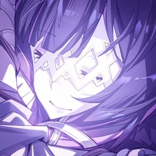 Hình avatar cute hình anime đọng phản chiếu nhẹ quanh đôi mắt