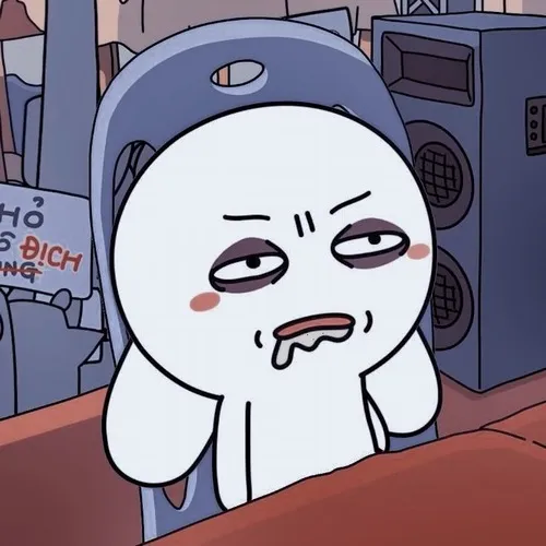 Hình profile Facebook vô tri thêm phụ kiện kính tròn tăng chất troll