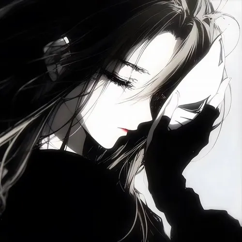 Ảnh đại diện ngầu avatar nữ phông nền mờ