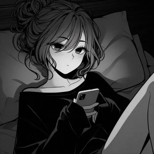 Ảnh trang cá nhân avatar nữ đường viền tinh giản