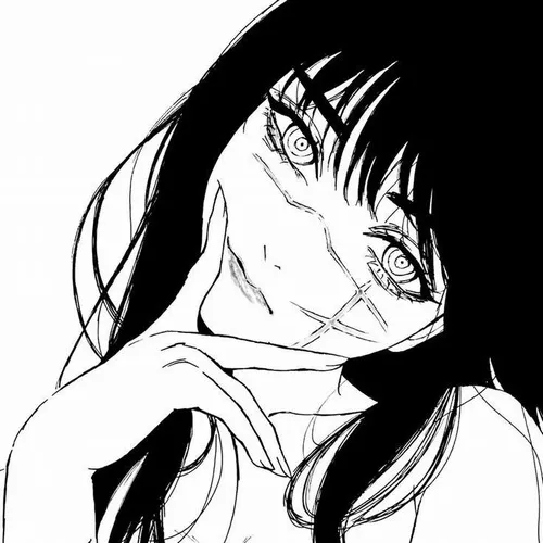 Hình đại diện Zalo anime nữ theo tông đen trắng giàu cảm xúc