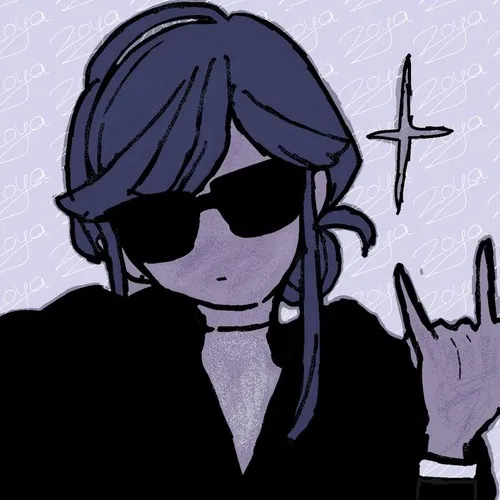 Ảnh avatar anime nữ phối trắng đen cùng tương phản nhẹ