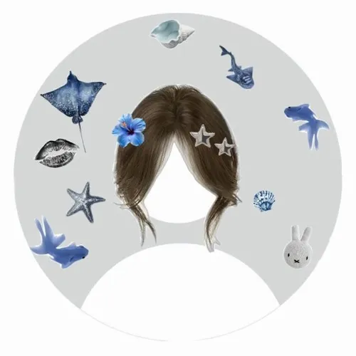 Hình đại diện cute phụ nữ giữ tông xám ấm chủ đạo.