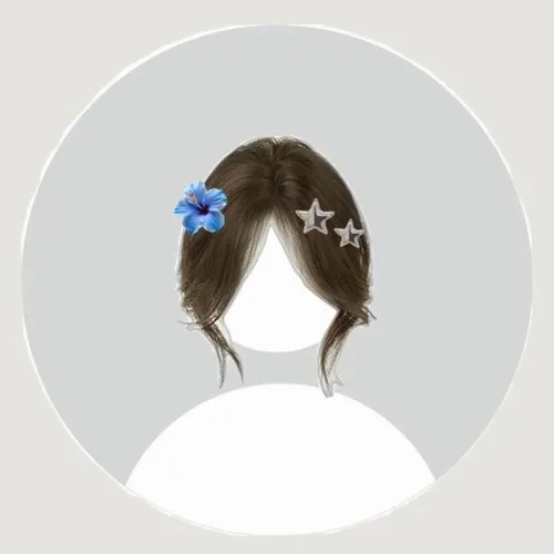 Ảnh đại diện ngầu avatar mặc định nữ với đường nét mềm.