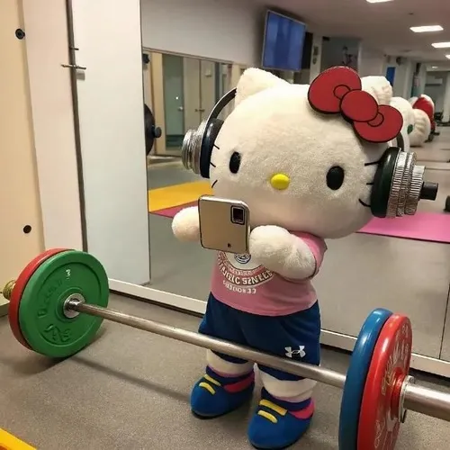Ảnh đại diện profile hình mèo Hello Kitty vô tri meme