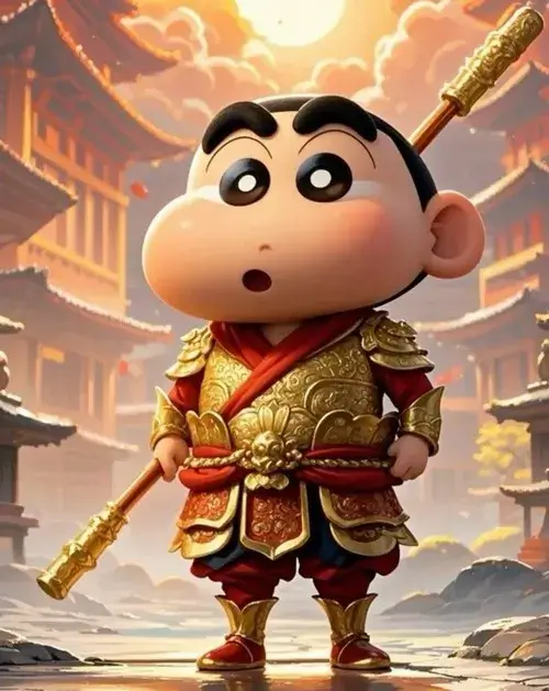 Hình profile avatar shin cậu bé bút chì ngầu nhẹ giữa hoạt họa