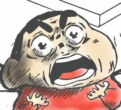 Hình profile cute ảnh đại diện Shin hài cute ngố với độ tương phản