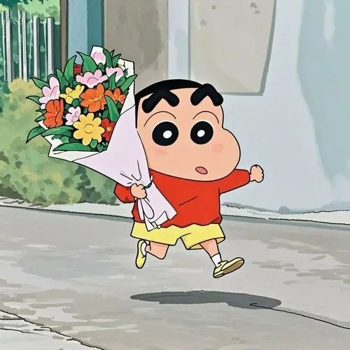 Hình đại diện Tiktok avatar hoạt họa Shin nghịch bởi viền nét đậm