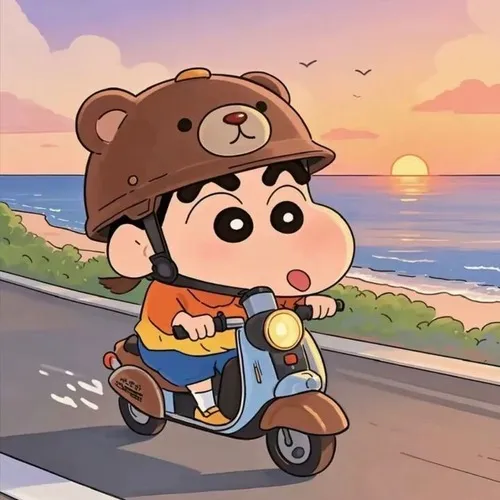 Ảnh đại diện ngầu avatar shin cậu bé bút chì cool cùng dáng đứng đặc trưng