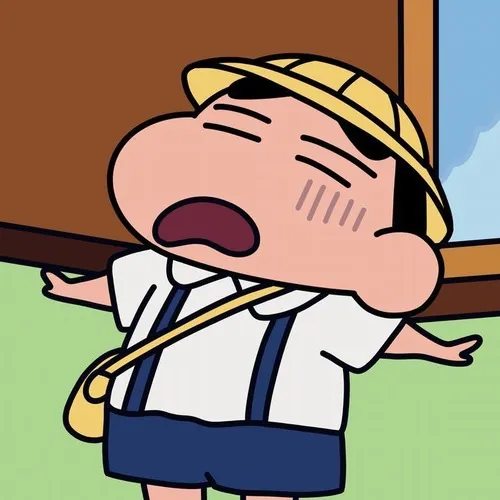 Hình đại diện ngầu avatar shin cậu bé bút chì chill bằng sắc màu tươi