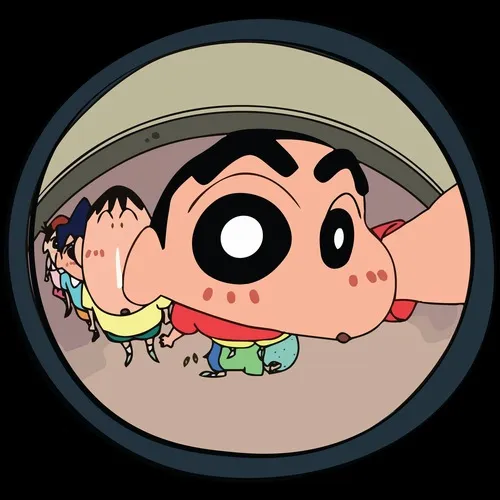 Ảnh đại diện avatar hoạt họa Shin lầy nhẹ từ tạo hình đơn giản