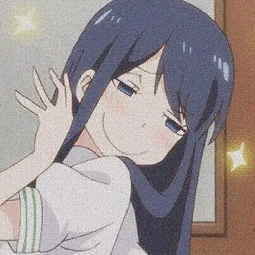 Hình chế anime lột tả trạng thái bối rối bằng mồ hôi lạnh và tóc bay