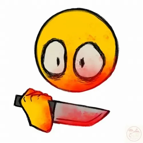 Hình meme vui xin lỗi với mặt cụp và má ửng nhẹ