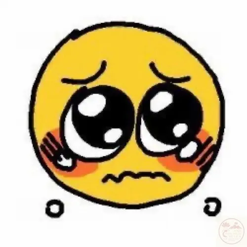 Meme icon ngây thơ với mắt tròn long lanh và môi chúm