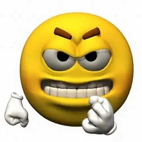 Meme chế dễ thương với má phớt hồng và mắt cong sáng