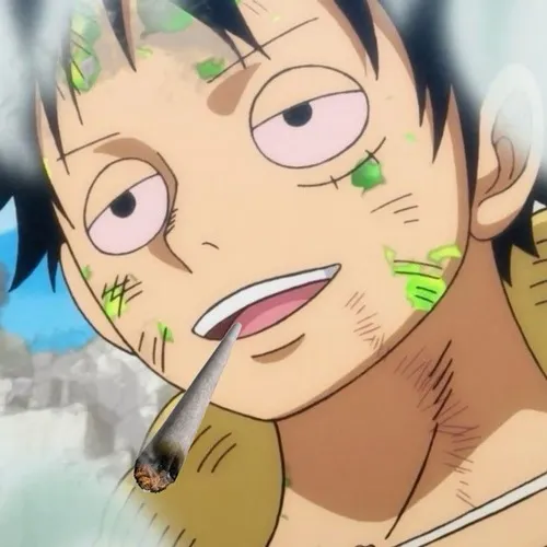 Meme hài Mũ Rơm phóng khoáng đứng trước cánh buồm Sunny đón nắng chiều