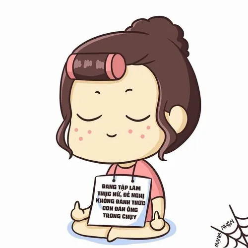 Hình meme hài vô tri nêu dáng pose ngẫu nhiên nhìn ngoan hiền