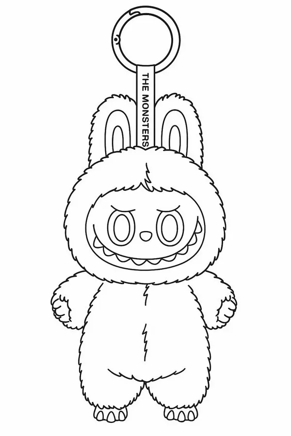 Tờ giấy tô màu Labubu phù hợp cho bé từ 3 tuổi trở lên