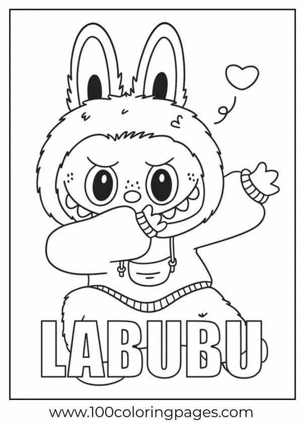 Bức tranh Labubu hóa trang thành đầu bếp trong căn bếp nhỏ