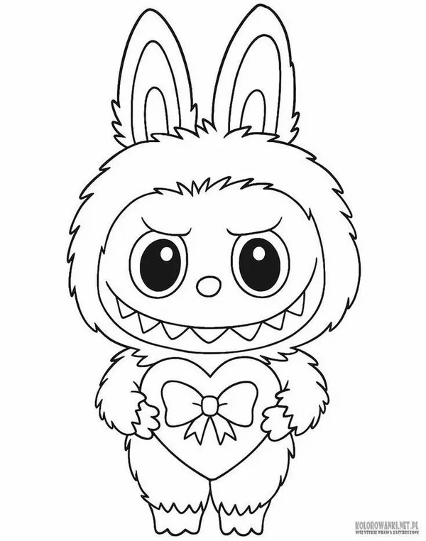 Hình vẽ Labubu cầm ô đi dạo giữa trời mưa tí tách