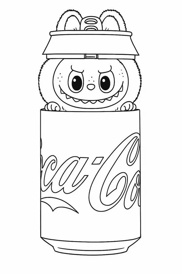 Tranh tô màu Labubu và thế giới quái vật vui nhộn cho bé