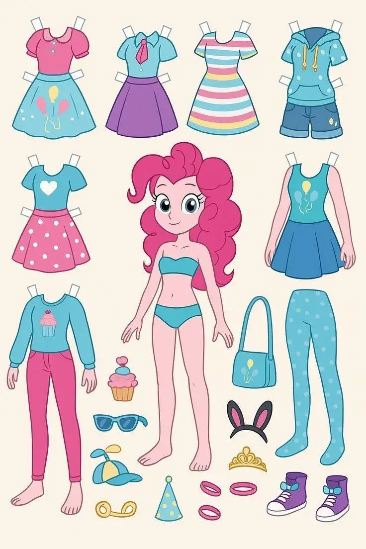 4 Gợi ý Paper doll chibi tô màu phát triển tính sáng tạo và tự tin cho trẻ