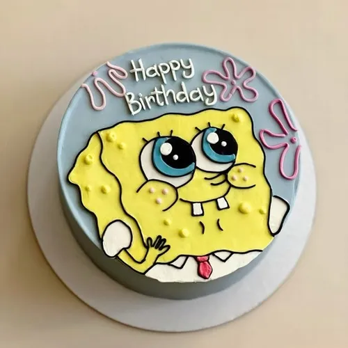 Ảnh hài bánh kem hai tầng bị ngoáy để gây bất ngờ vui