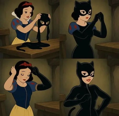 Hình troll Bạch Tuyết mỉm nhẹ khi bạn nhắn tin trễ