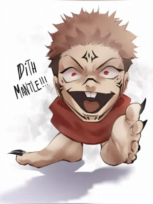 Meme Sukuna thể hiện bản chất hung hãn bản năng đầy áp lực