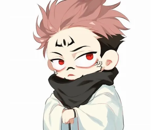 Ảnh chế Sukuna phối nét Art u ám cùng khí trường dày