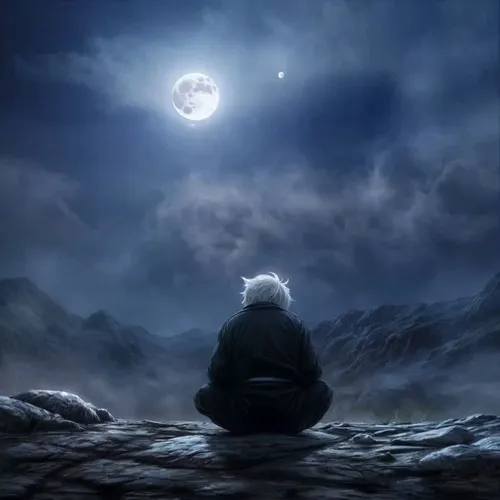 Hình avatar cute gương mặt khóc cạnh khoảng trống kéo dài lặng lẽ