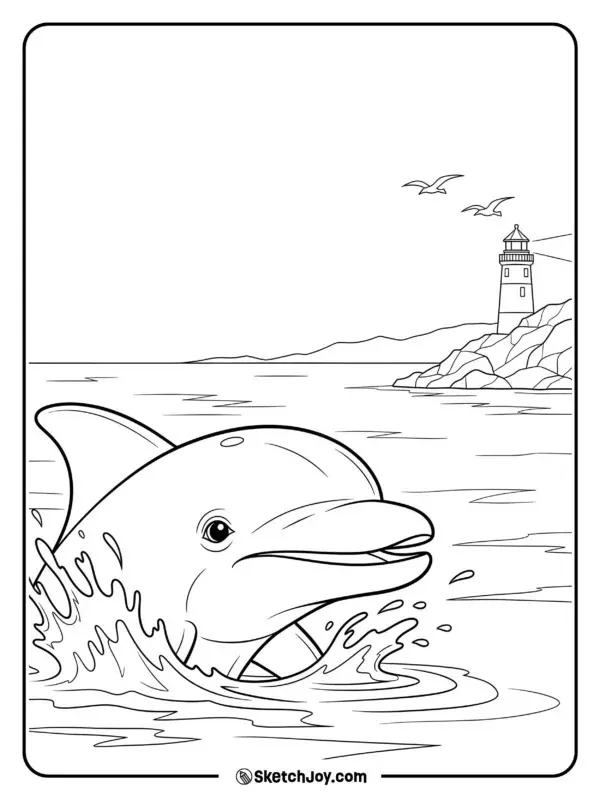 Bộ tranh tô màu cá heo và sinh vật biển cực sinh động Bộ tranh tô màu cá heo và sinh vật biển cực sinh động