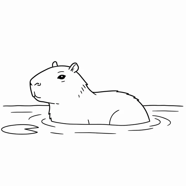 5 Hướng dẫn bé tô tranh Capybara đáng yêu không bị lem màu