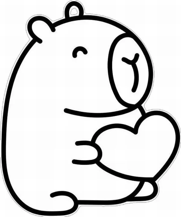 17 Tải ngay bộ tranh Capybara chibi cực cưng để bé thỏa sức sáng tạo