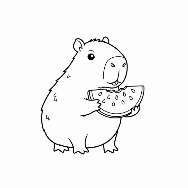 7 Tranh Capybara đáng yêu giúp bé học cách thư giãn và tập trung