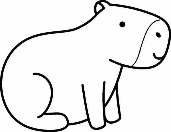 6 Bộ sưu tập tranh Capybara chibi cute giúp bé sáng tạo mỗi ngày