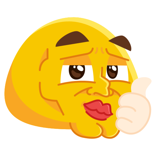 Meme icon run sợ với nét vẽ rung nhẹ và môi mím chặt