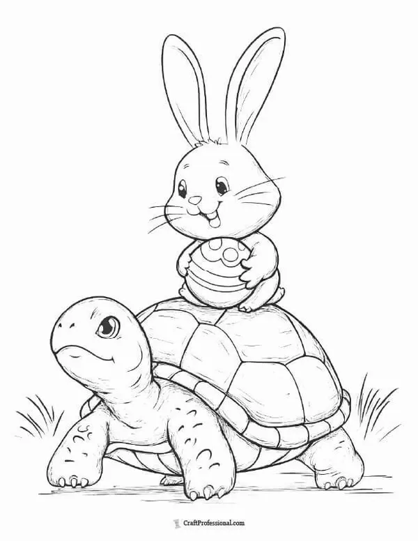 Trang tô màu con thỏ đơn giản mà bé nào cũng thích