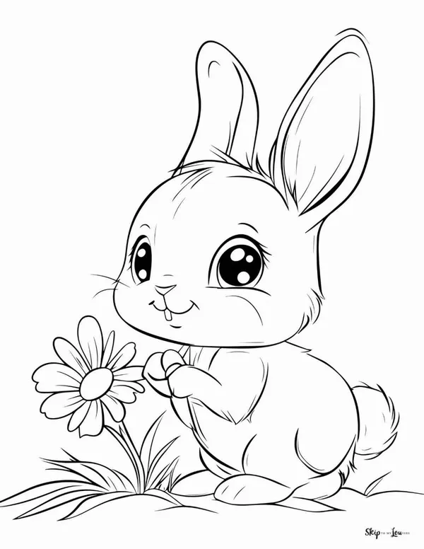 Hoạt động tô màu thỏ trắng hồng cho trẻ sáng tạo