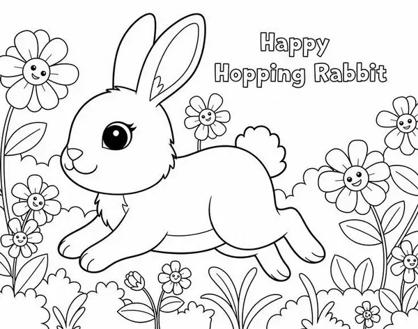 Tải ngay 80+ Tranh Tô Màu Con Thỏ cute ngộ nghĩnh giúp bé vừa học vừa thư giãn