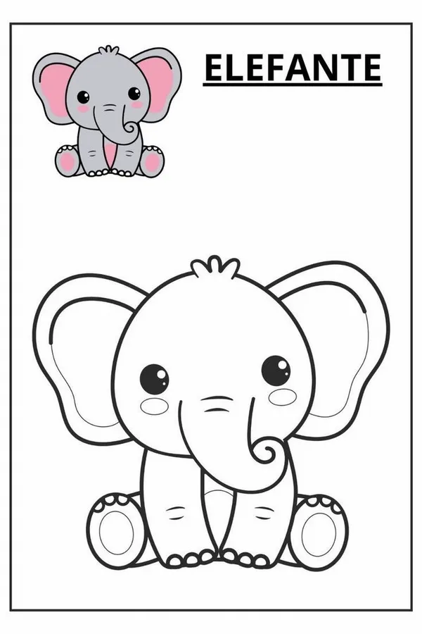 Hoạt động tô voi giúp bé nhận biết màu sắc