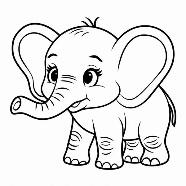 Khám phá 100+ Tranh Tô Màu Con Voi dễ thương dễ tô giúp bé học thêm màu sắc