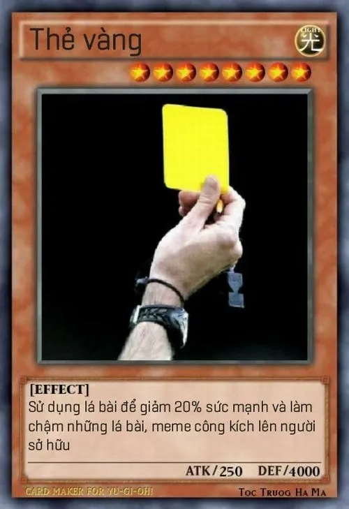 Meme lá bài thẻ vàng mạnh nhất tung cú đảo chiều cực gắt