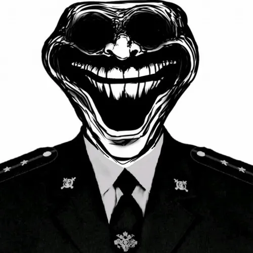 Gương mặt trắng đen ám khí nhưng vẫn gây cười