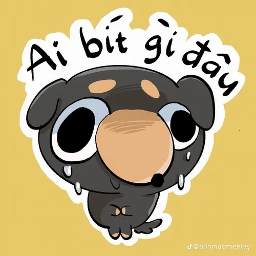 Meme hình avatar gương mặt chế phóng đại cảm xúc dễ thương