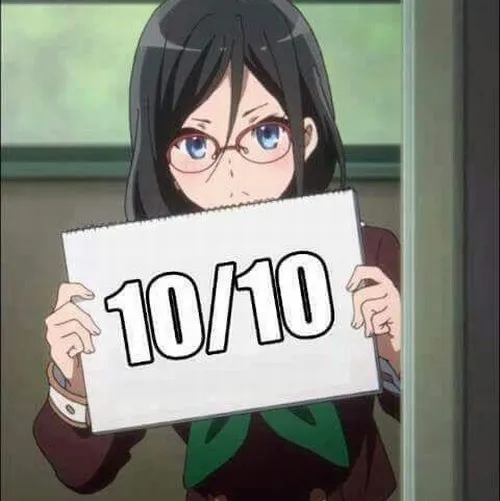 Ảnh meme vui Hange khinh bỉ trước lời nói thiếu logic.