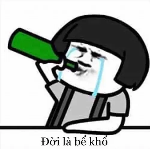 Biểu cảm đờ đẫn thể hiện vibe meme chết não mệt