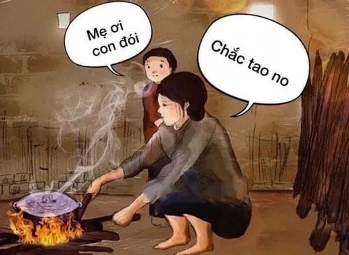 Hình meme hài suy nghĩ mặn lộ gương mặt troll lén lút