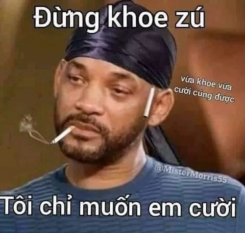 Hình meme hài đầu óc đen tối thể hiện mức độ tinh nghịch