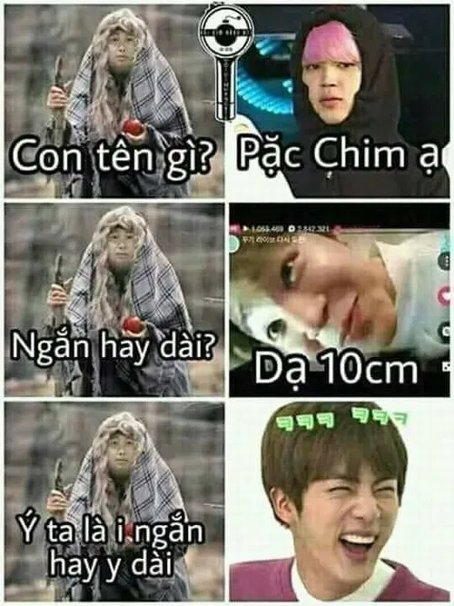 Meme chế suy nghĩ lệch pha đi kèm chi tiết lệch hướng gây cười